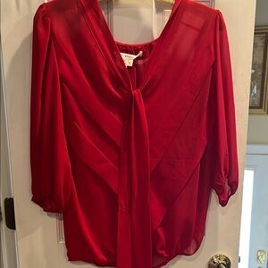 Max Studio Elegant Red Women's Blouse